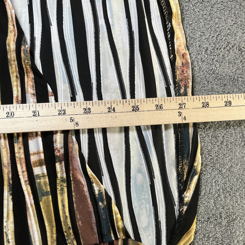 IC by Connie K Jacket Womens Medium Asymmetrical Striped Artsy Mature Career USA - Picture 7 of 8